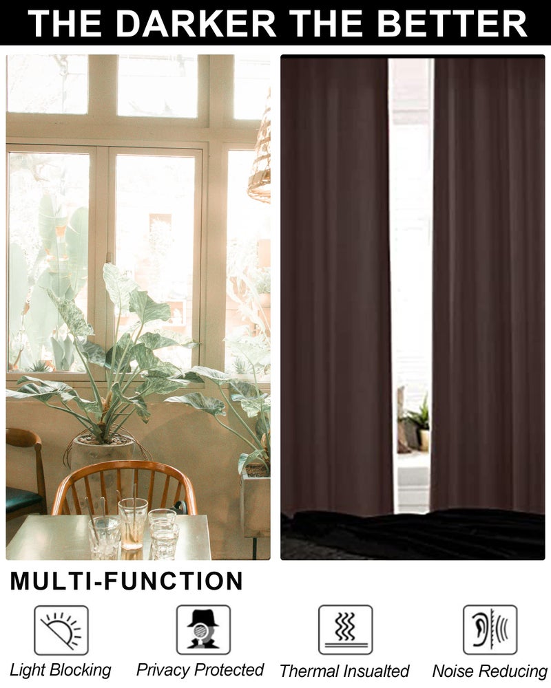 SNITIE Pink 96in Long Velvet Curtains with Grommet  Super Soft Thermal Insulated Noise Reducing Thick Light Filtering Velvet Drapes for Living Room and Bedroom  Set of 2 Panels  52 x 96 Inch Long - Image 5